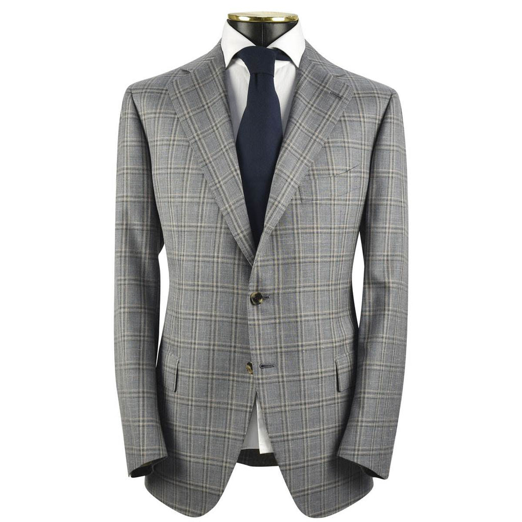 CESARE ATTOLINI Multicolor Wool Silk Linen Blazer