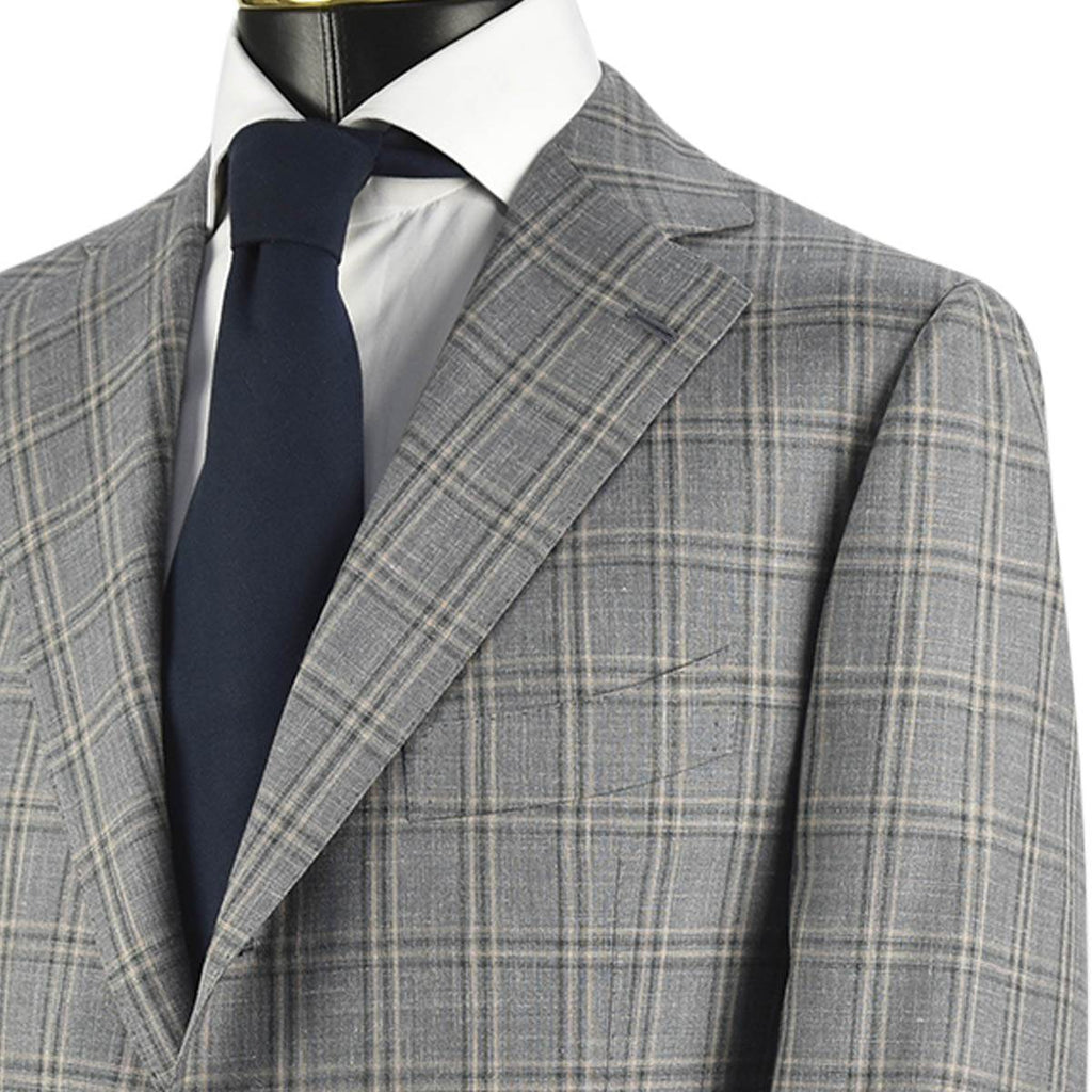 CESARE ATTOLINI Multicolor Wool Silk Linen Blazer