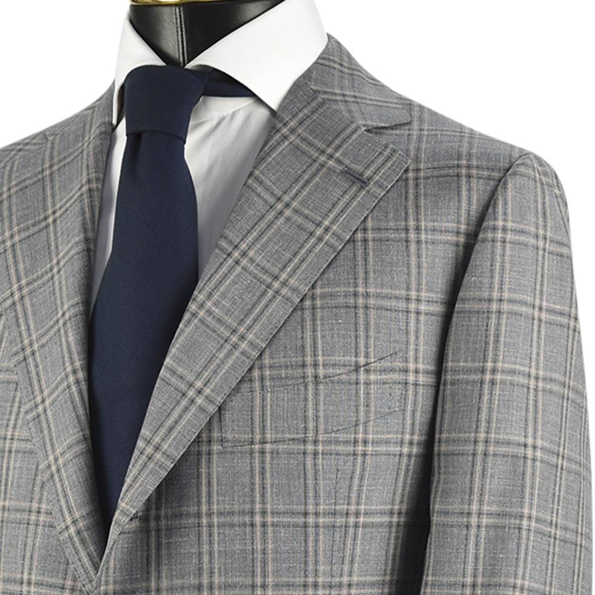 CESARE ATTOLINI Multicolor Wool Silk Linen Blazer