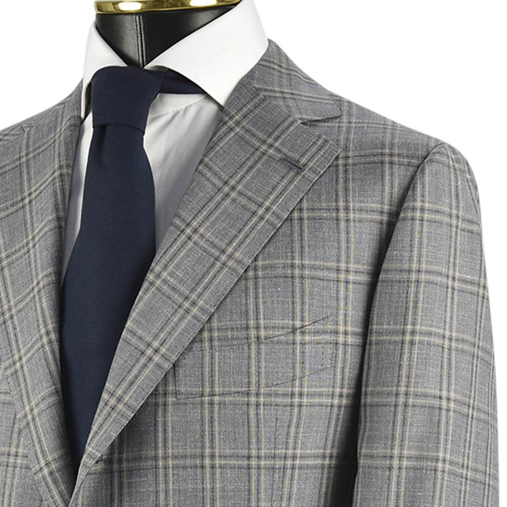 CESARE ATTOLINI Multicolor Wool Silk Linen Blazer