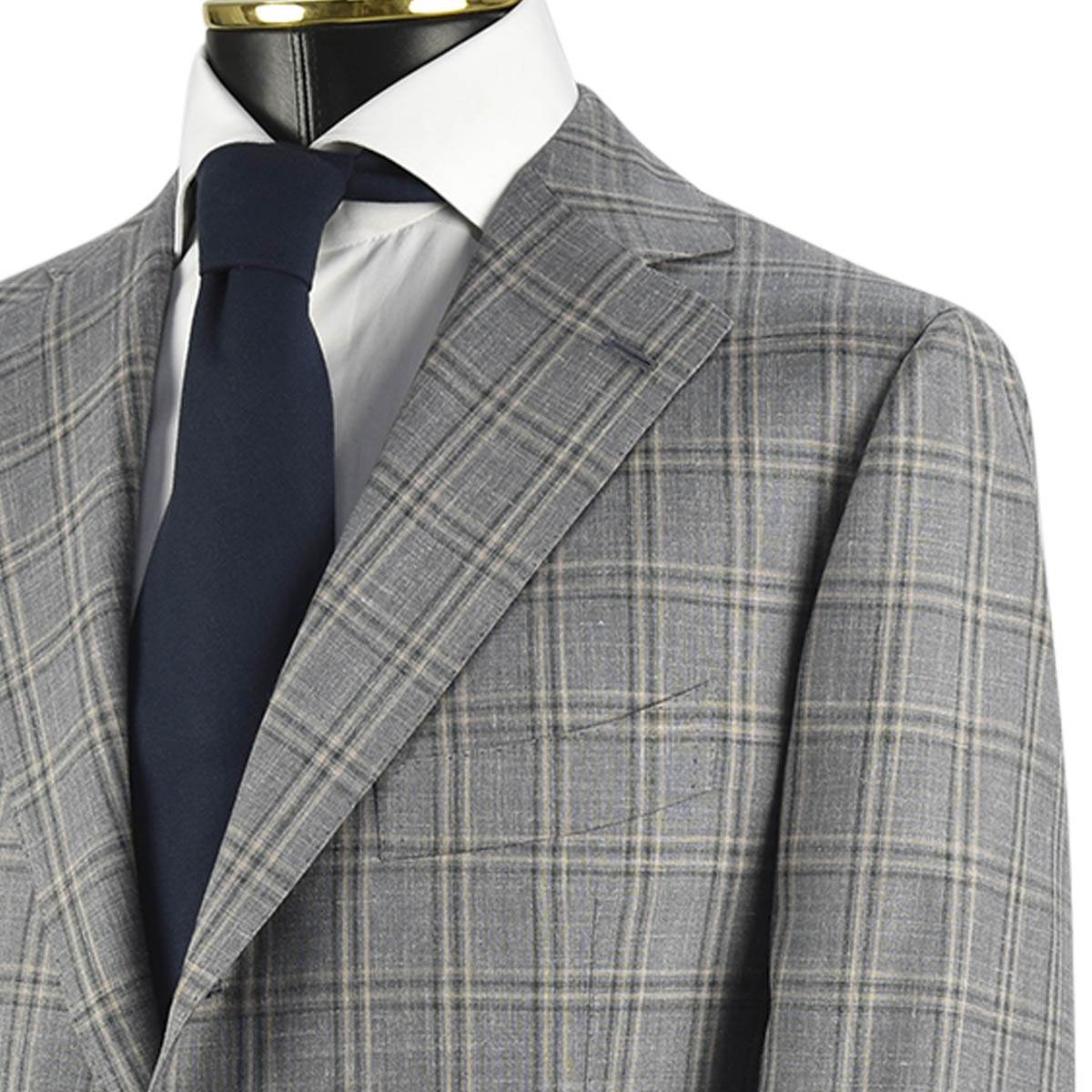 CESARE ATTOLINI Multicolor Wool Silk Linen Blazer