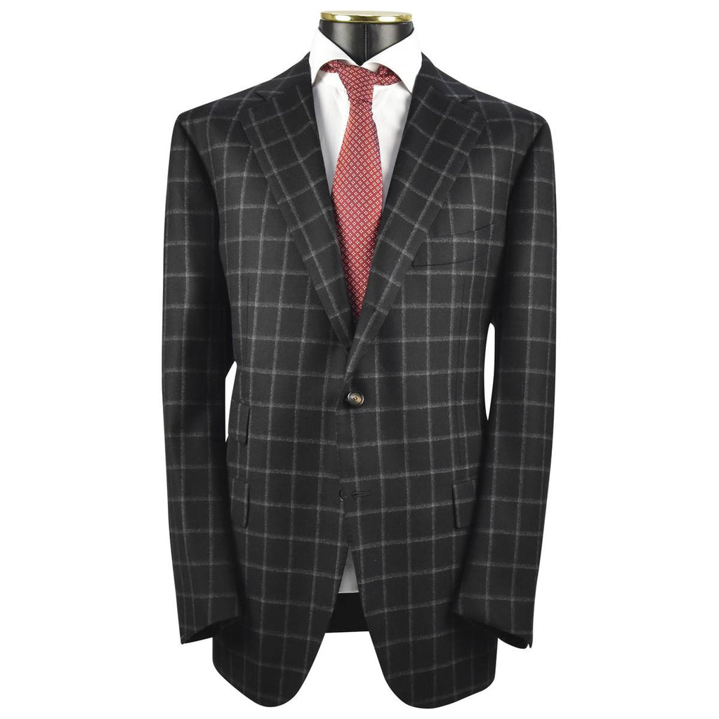 CESARE ATTOLINI Gray Wool Cashmere Blazer