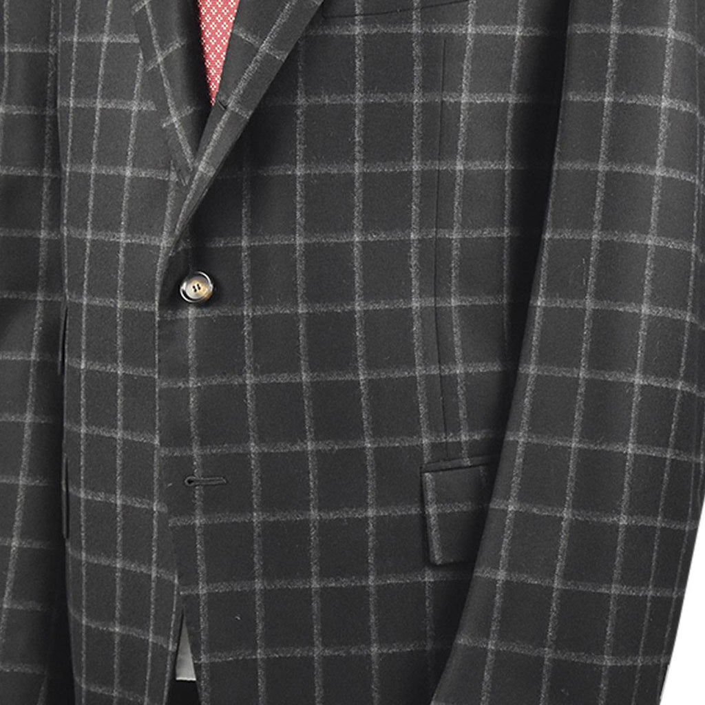 CESARE ATTOLINI Gray Wool Cashmere Blazer