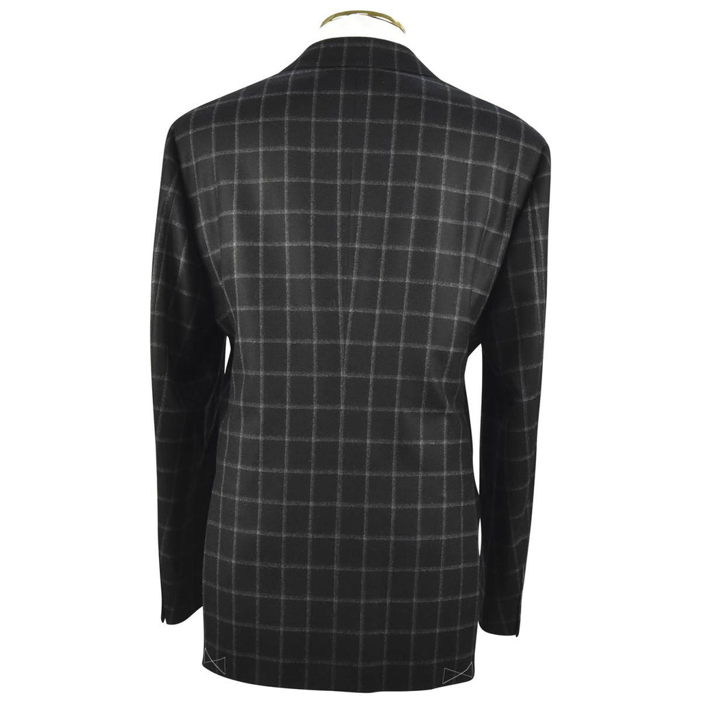 CESARE ATTOLINI Gray Wool Cashmere Blazer