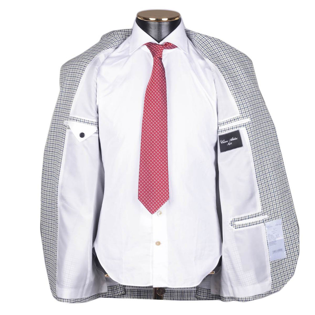 CESARE ATTOLINI Multicolor Wool Silk Pa Linen Blazer