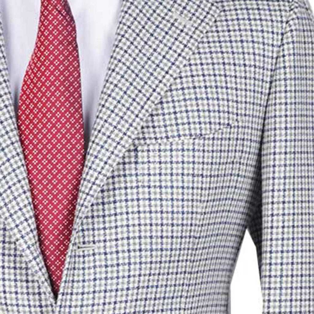 CESARE ATTOLINI Multicolor Wool Silk Pa Linen Blazer