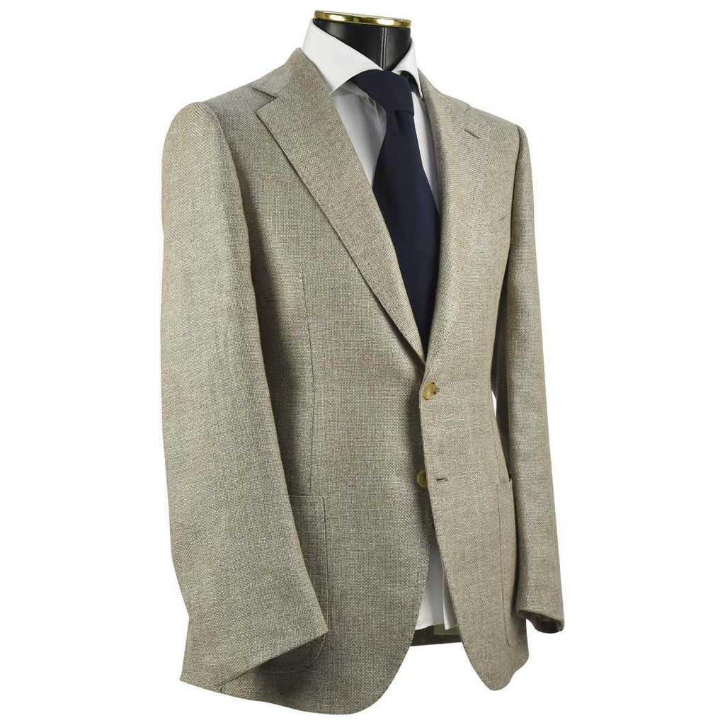 Cesare Attolini CESARE ATTOLINI Beige Hemp Wool Blazer Beige 001