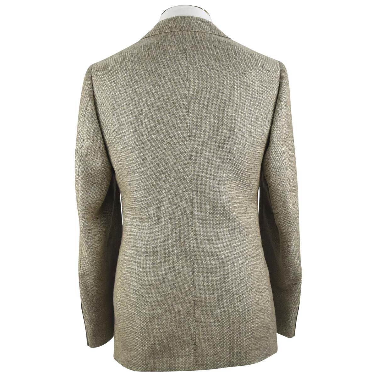 CESARE ATTOLINI Beige Hemp Wool Blazer