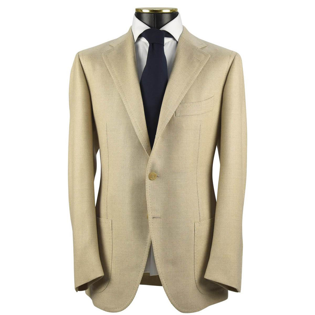 Cesare Attolini CESARE ATTOLINI Beige Wool Lambswool Cashmere Blazer Beige 000
