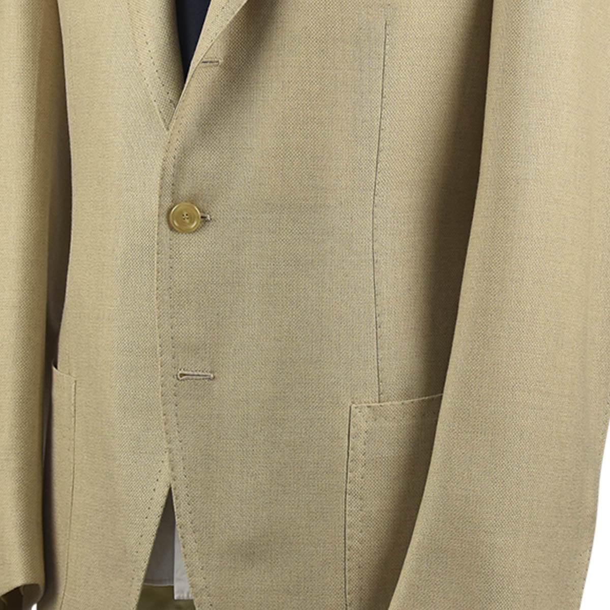 CESARE ATTOLINI Beige Wool Lambswool Cashmere Blazer