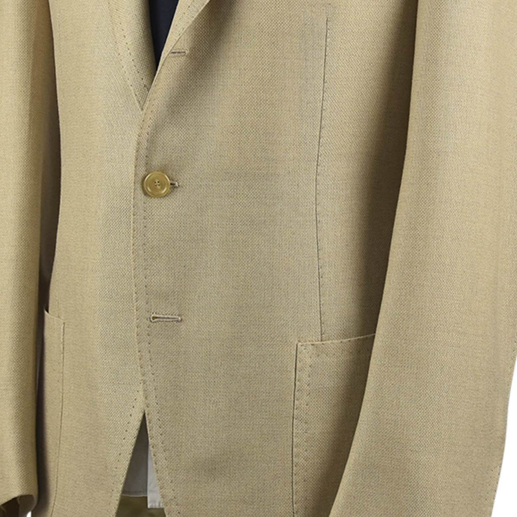 CESARE ATTOLINI Beige Wool Lambswool Cashmere Blazer