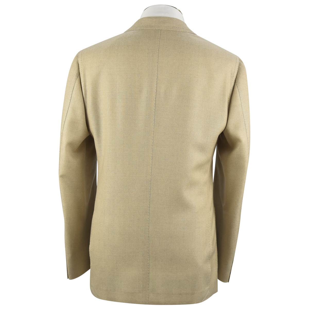 CESARE ATTOLINI Beige Wool Lambswool Cashmere Blazer