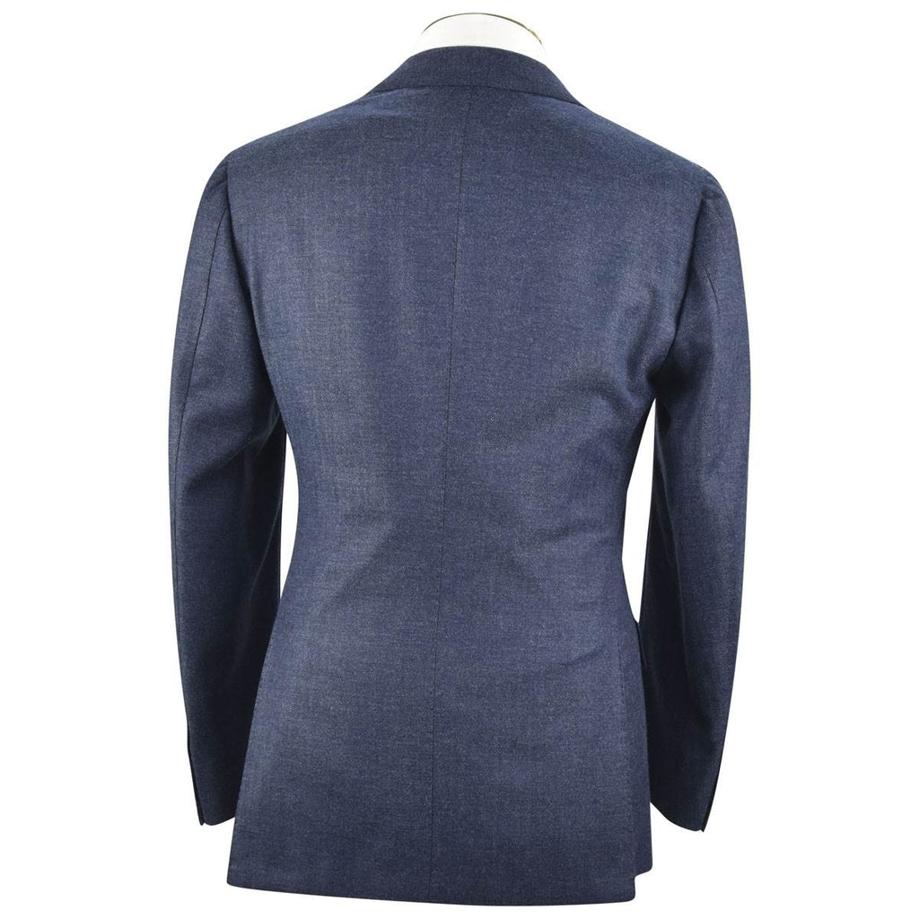 CESARE ATTOLINI Blue Wool 140's Cashmere Blazer
