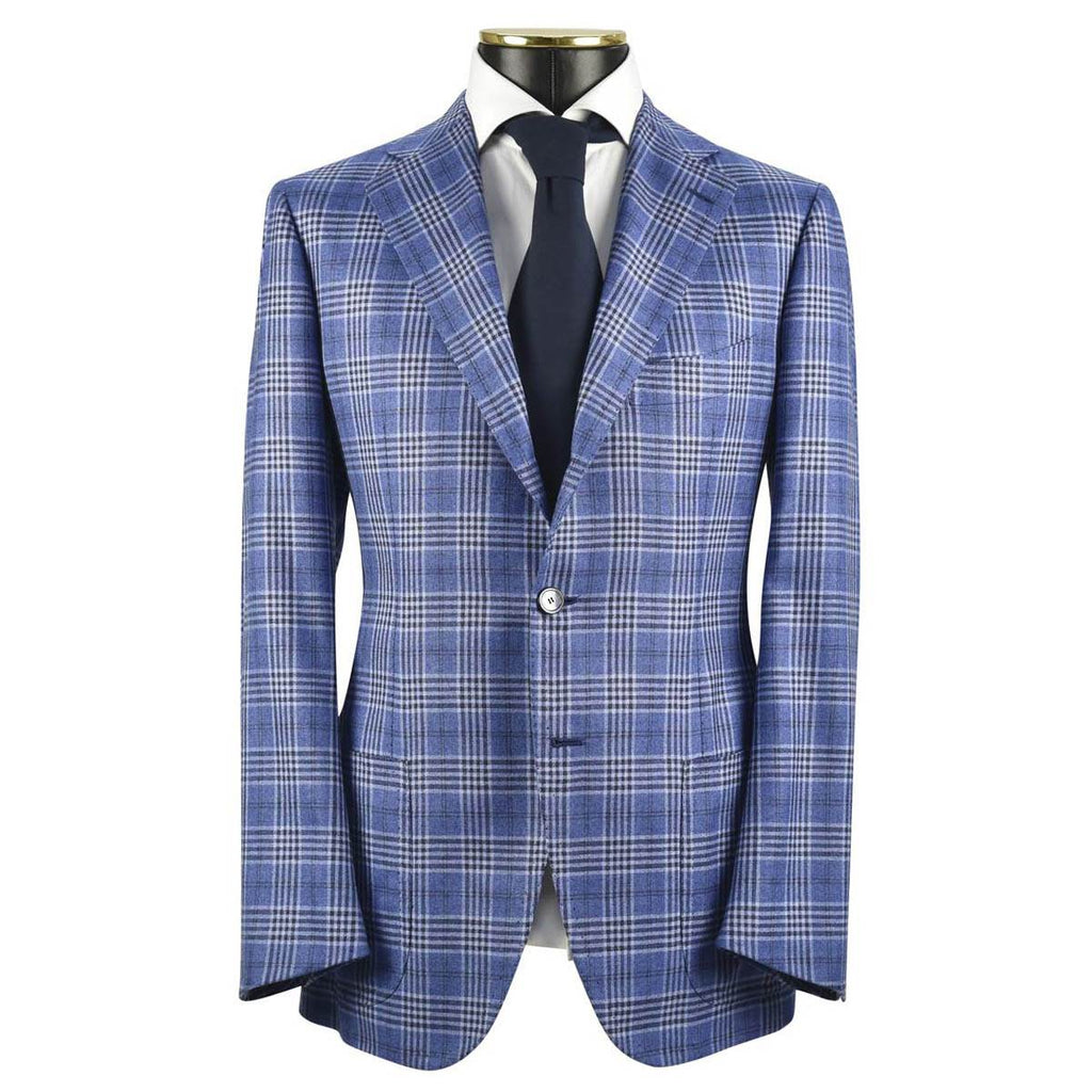 Cesare Attolini CESARE ATTOLINI Blue Cashmere Silk Blazer Blue 000