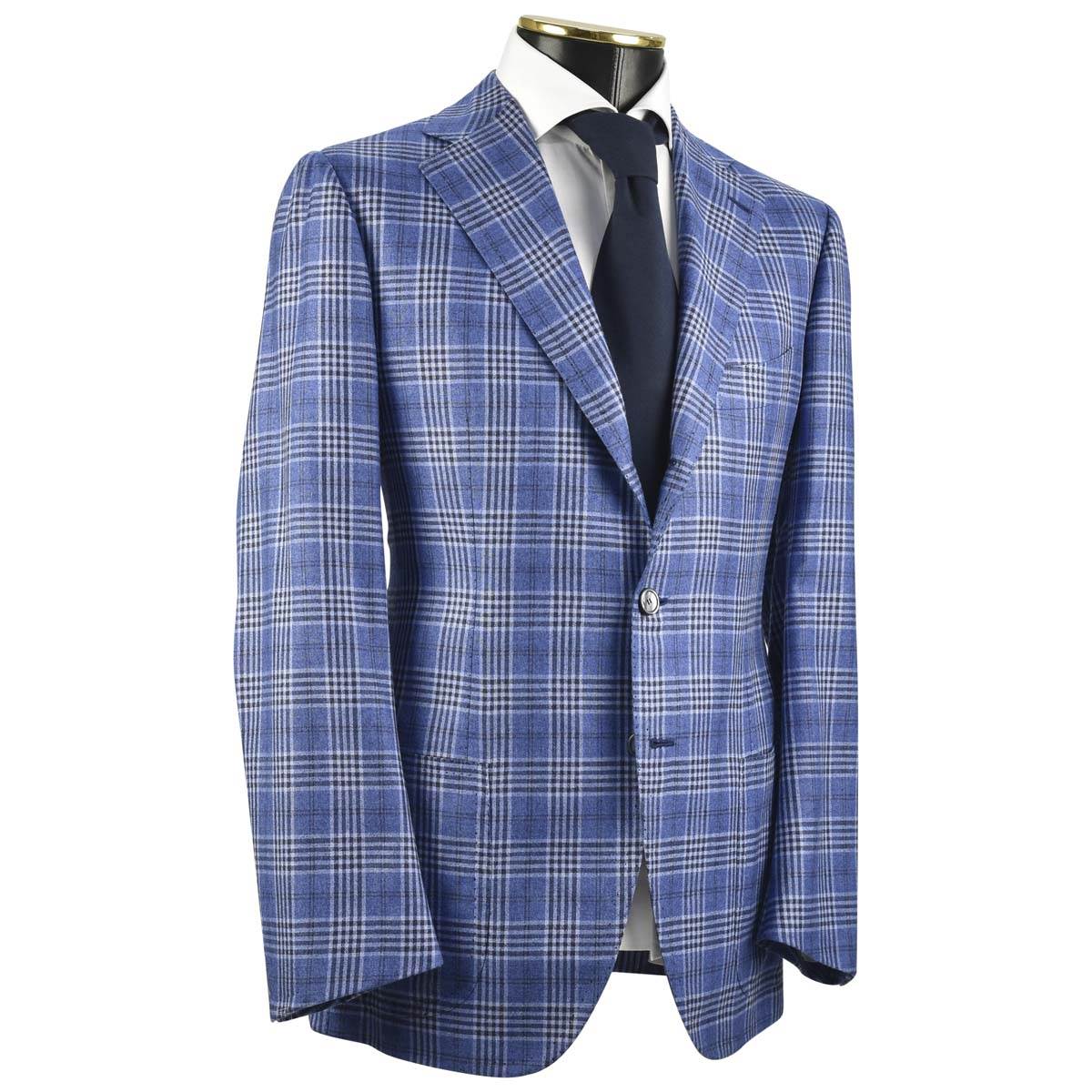 Cesare Attolini CESARE ATTOLINI Blue Cashmere Silk Blazer Blue 001