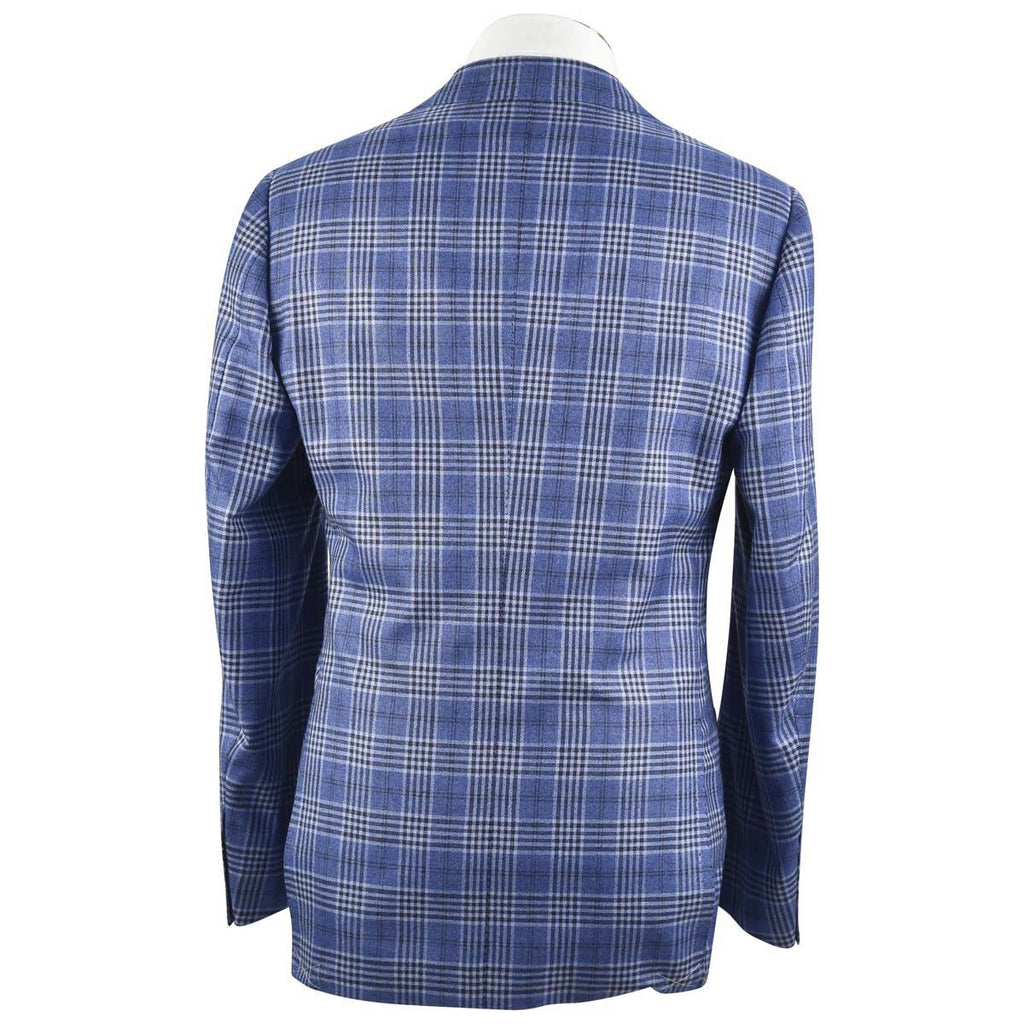 CESARE ATTOLINI Blue Cashmere Silk Blazer