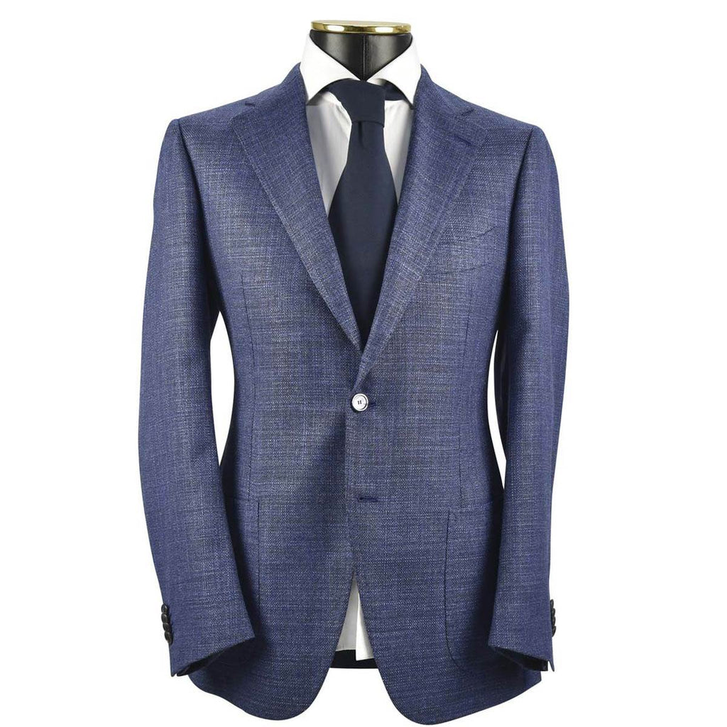 Cesare Attolini CESARE ATTOLINI Blue Wool Silk Blazer Blue 000