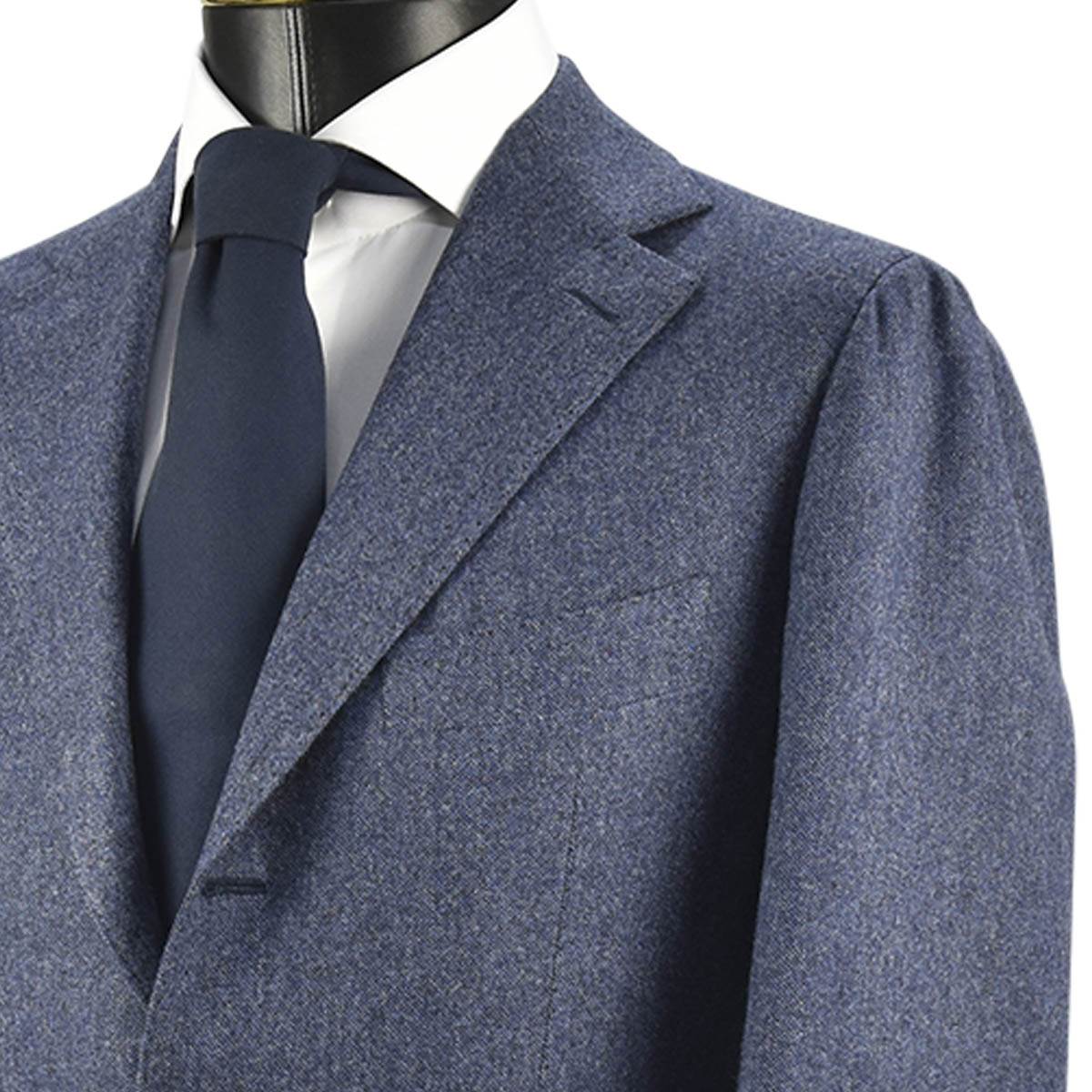 CESARE ATTOLINI Blue Wool Silk Cashmere Blazer
