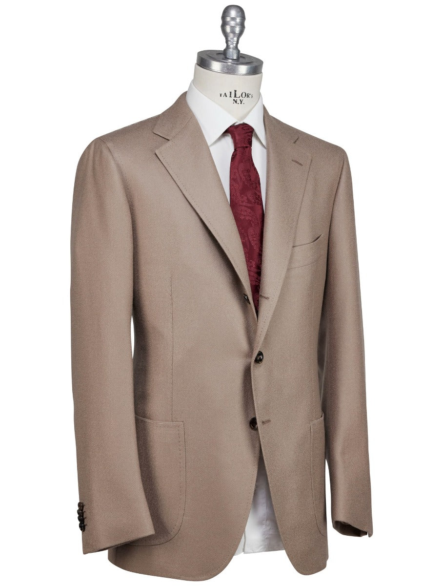 Cesare Attolini Beige Lambswool Cashmere Blazer