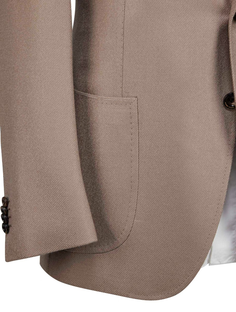 Cesare Attolini Beige Lambswool Cashmere Blazer