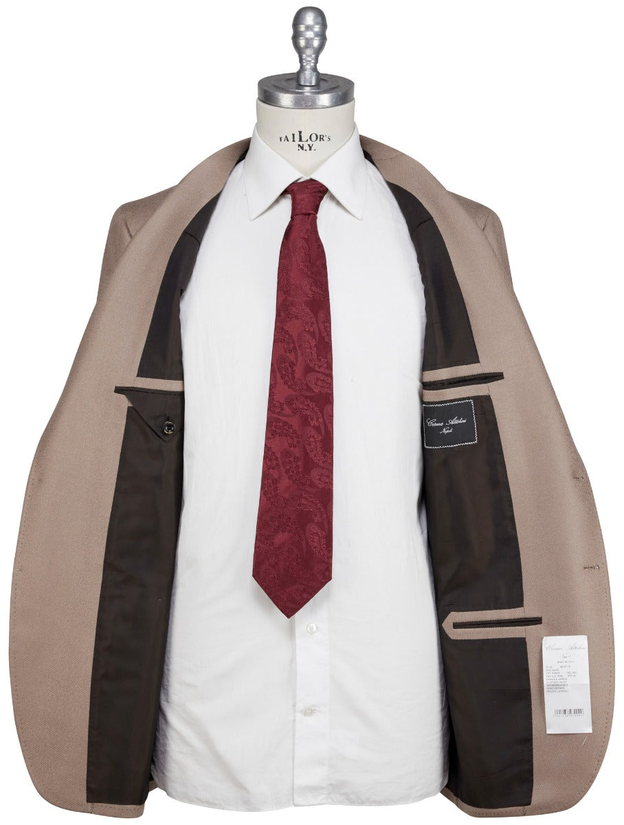 Cesare Attolini Beige Lambswool Cashmere Blazer