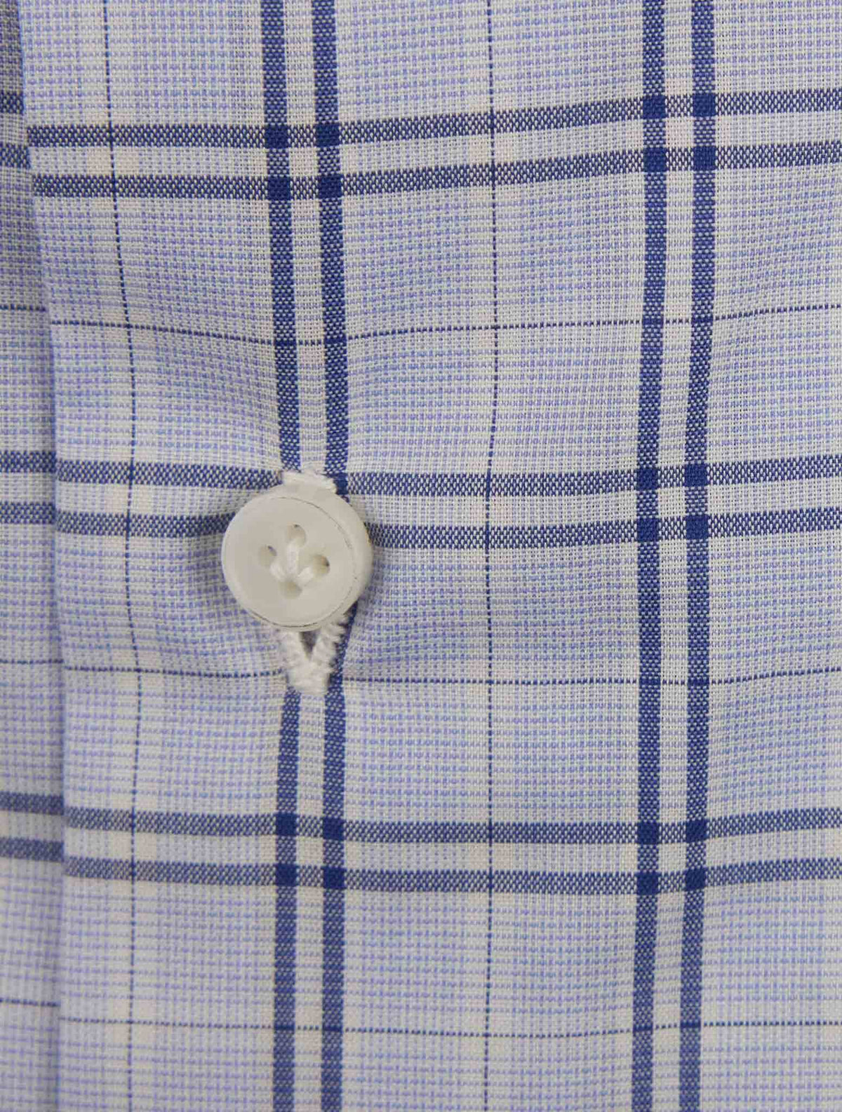Luigi Borrelli Blue White Cotton Shirt