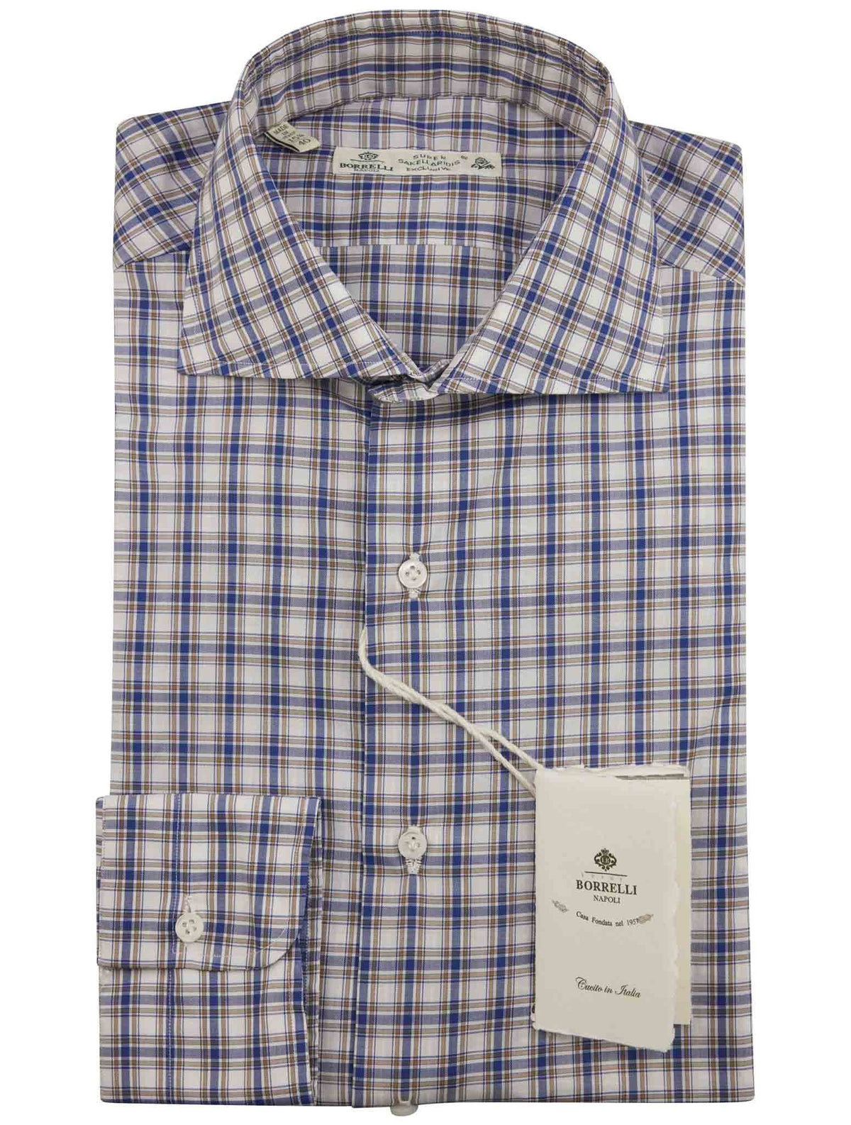 Luigi Borrelli Luigi Borrelli Multicolor Cotton Shirt Super Sakellaridis Exclusive Multicolor 000