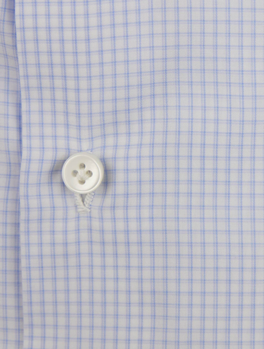 Luigi Borrelli Blue White Cotton Shirt