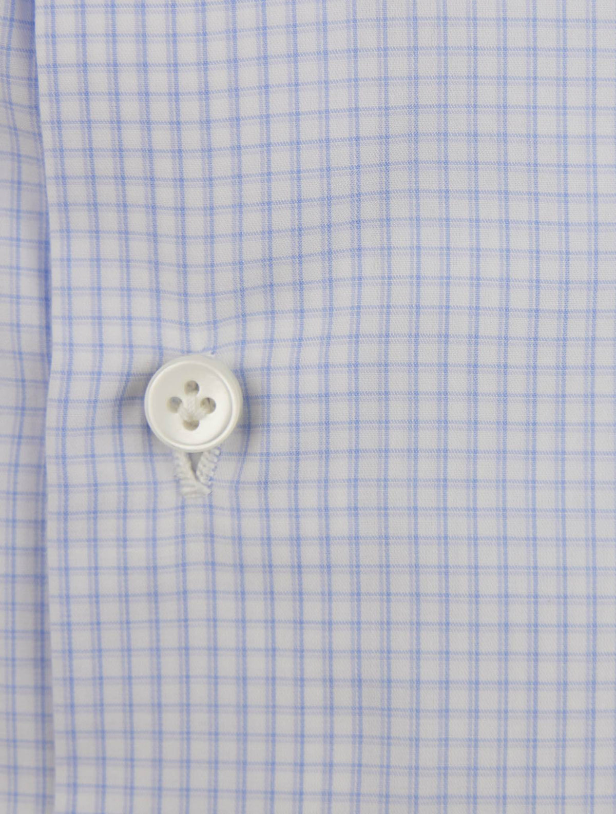 Luigi Borrelli Blue White Cotton Shirt