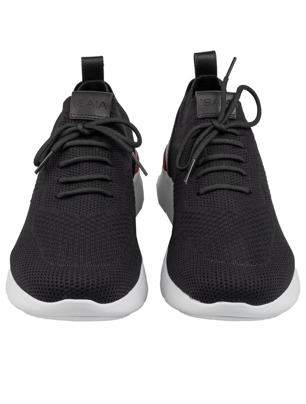 Isaia Isaia Black Cotton Sneakers Shoes Black 001