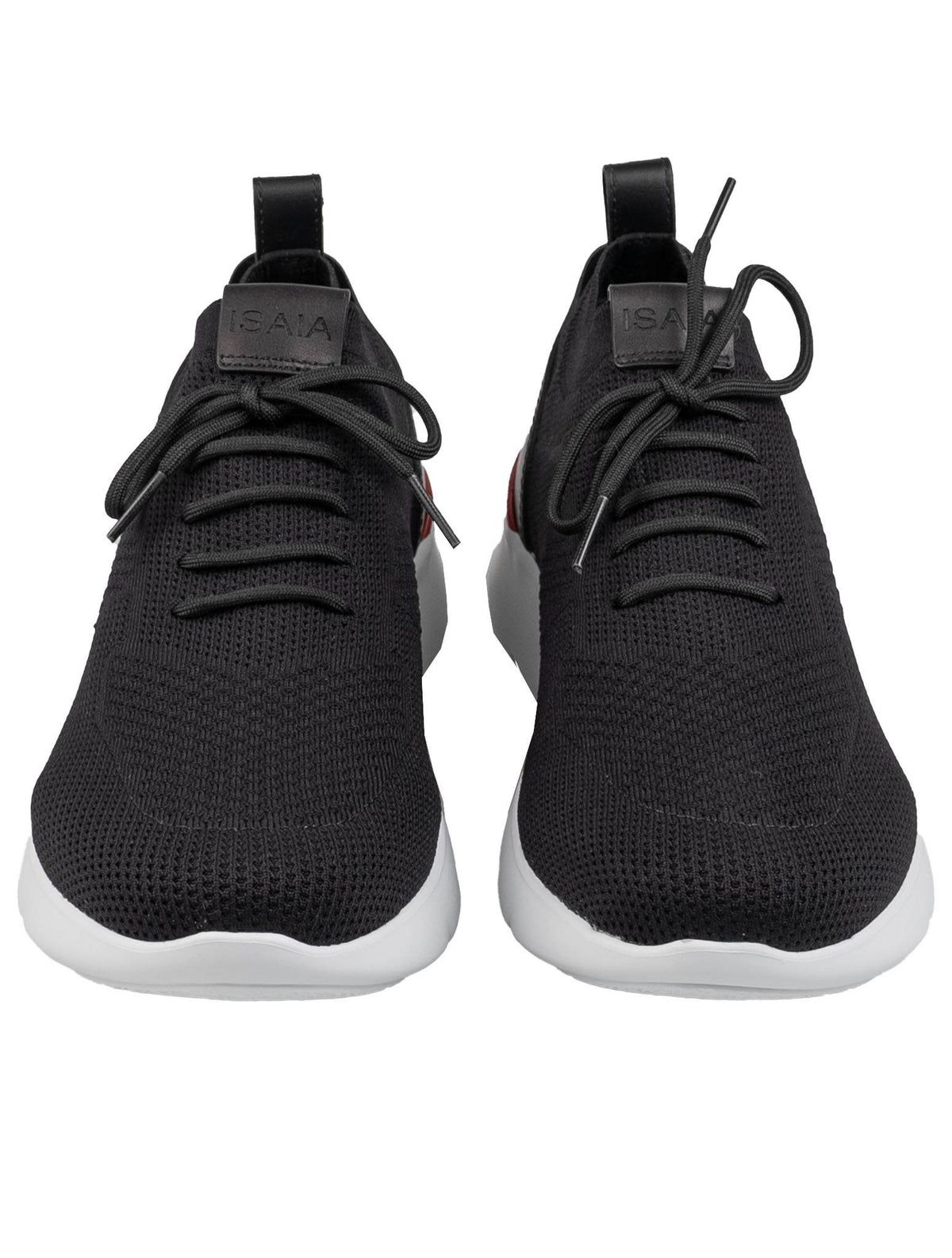 Isaia Isaia Black Cotton Sneakers Shoes Black 001