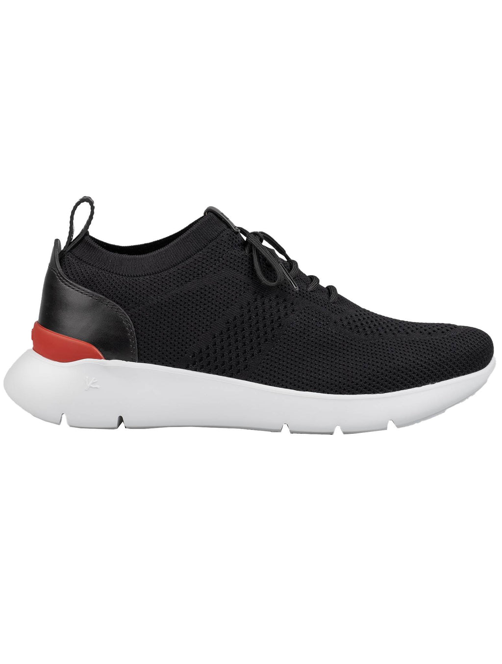 Isaia Black Cotton Sneakers Shoes