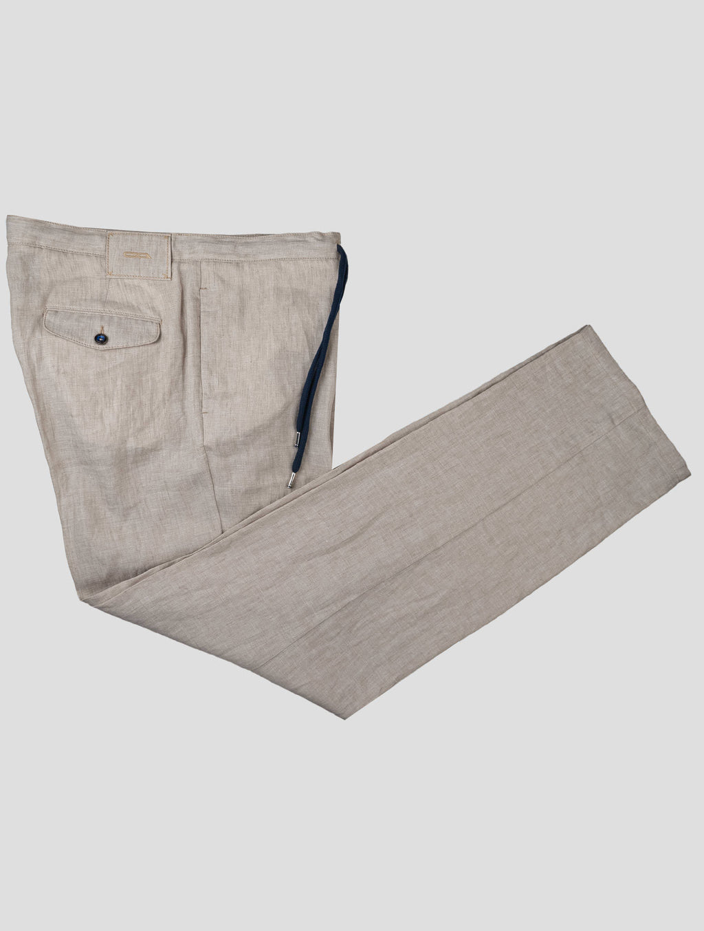Cesare Attolini Beige Linen Pants