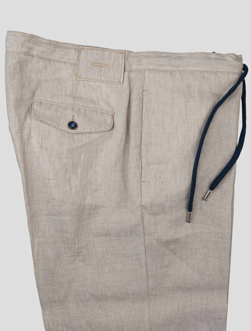 Cesare Attolini Beige Linen Pants
