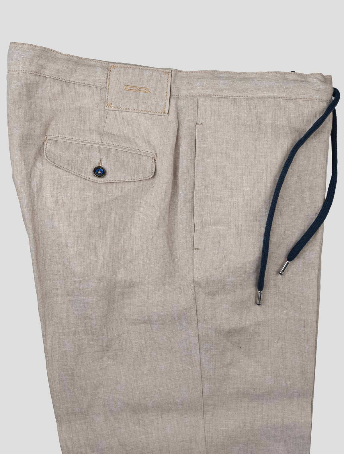 Cesare Attolini Beige Linen Pants