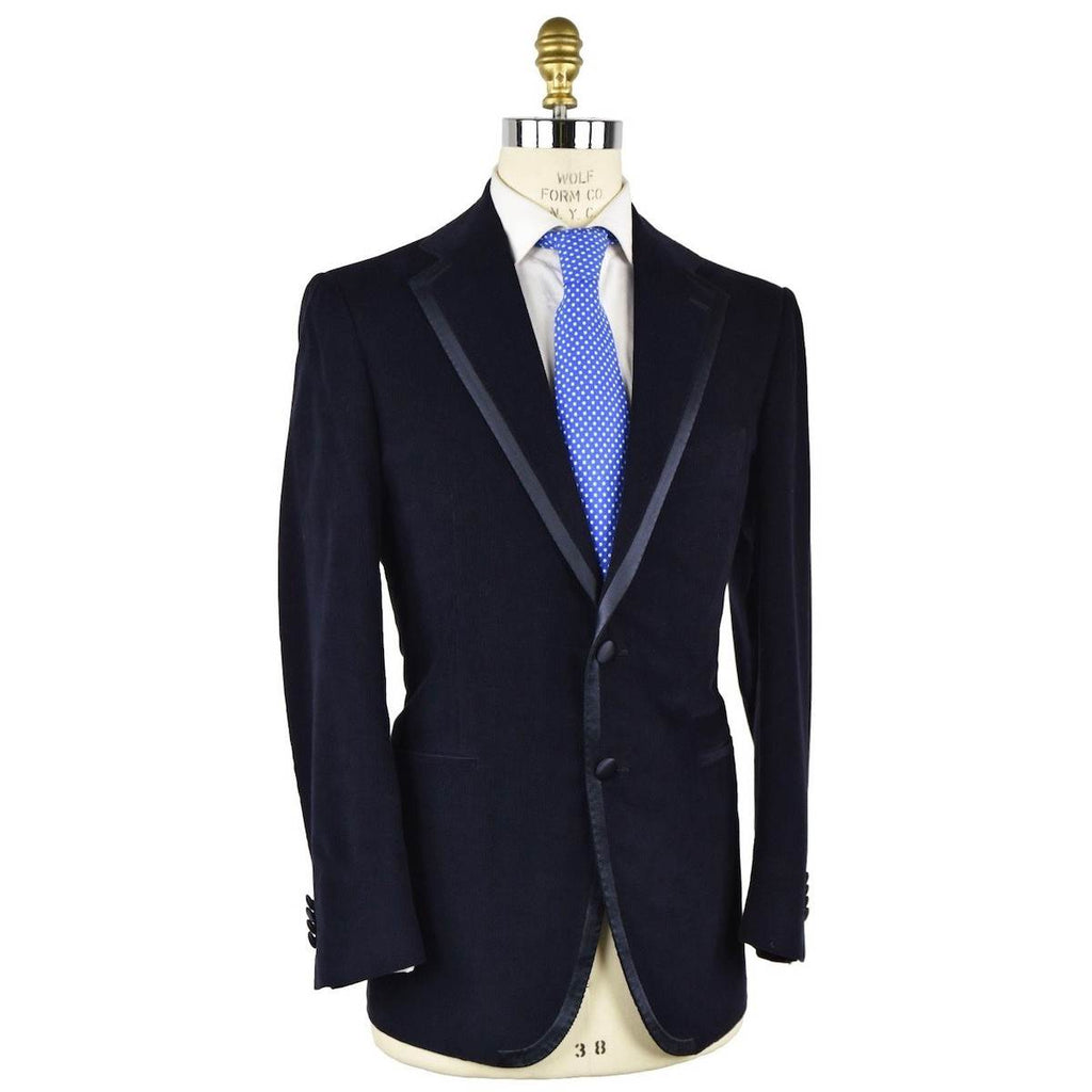 Cesare Attolini CESARE ATTOLINI Blue Cotton Tuxedo Jacket Blue 001