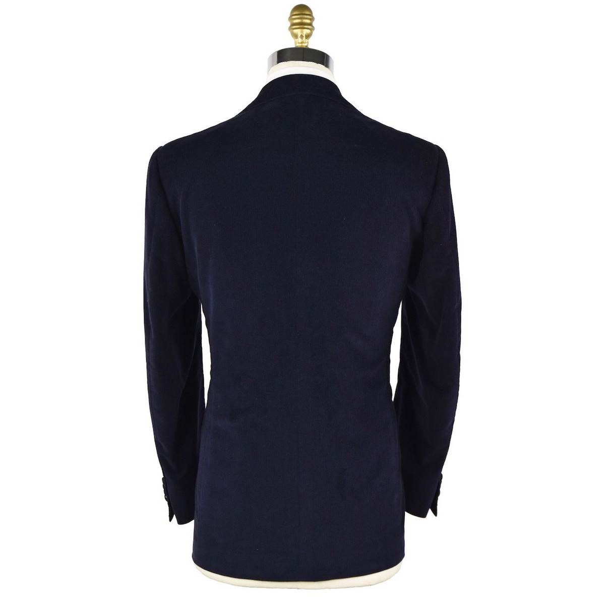 CESARE ATTOLINI Blue Cotton Tuxedo Jacket