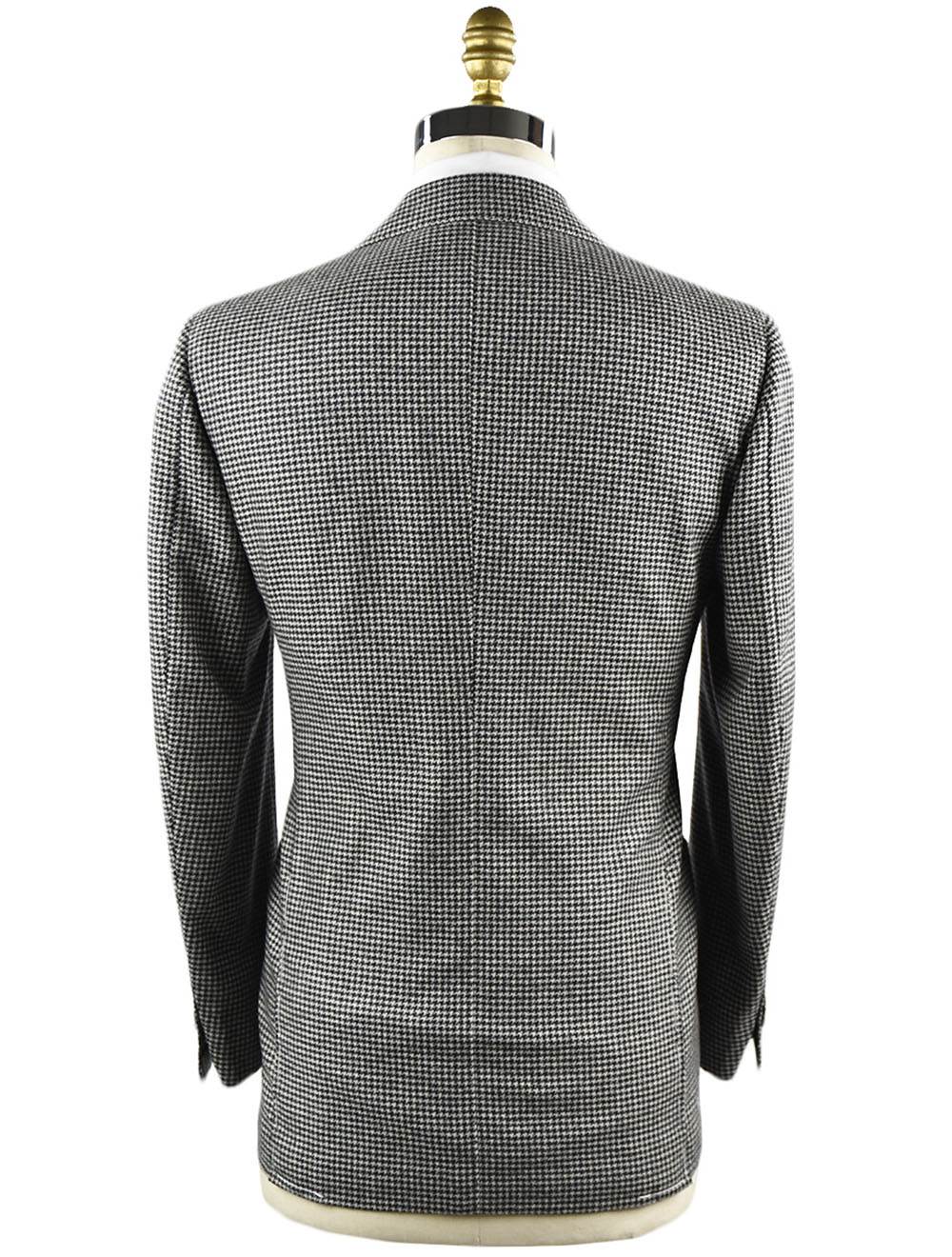 Cesare Attolini Black White Cashmere Blazer