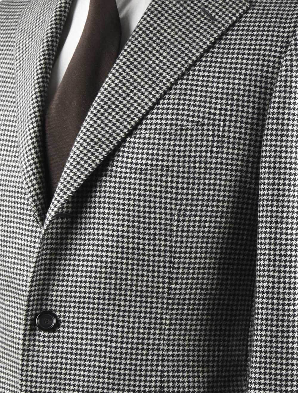 Cesare Attolini Black White Cashmere Blazer
