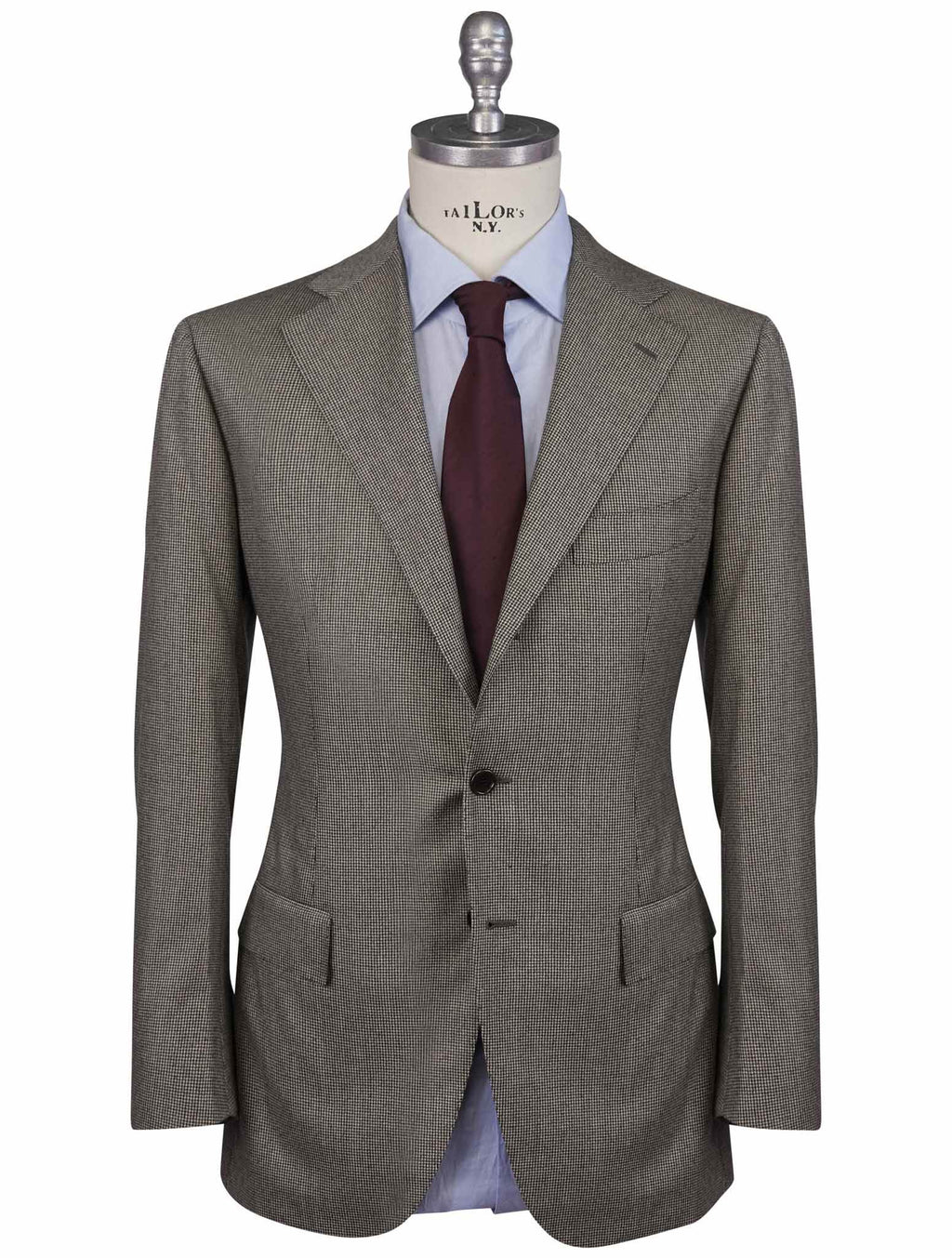 Cesare Attolini Cesare Attolini Black White Wool 150's Suit Black / White 000