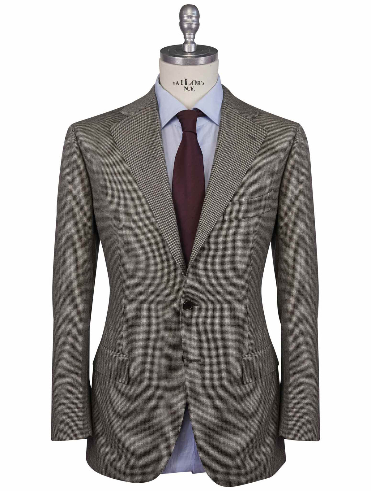 Cesare Attolini Cesare Attolini Black White Wool 150's Suit Black / White 000
