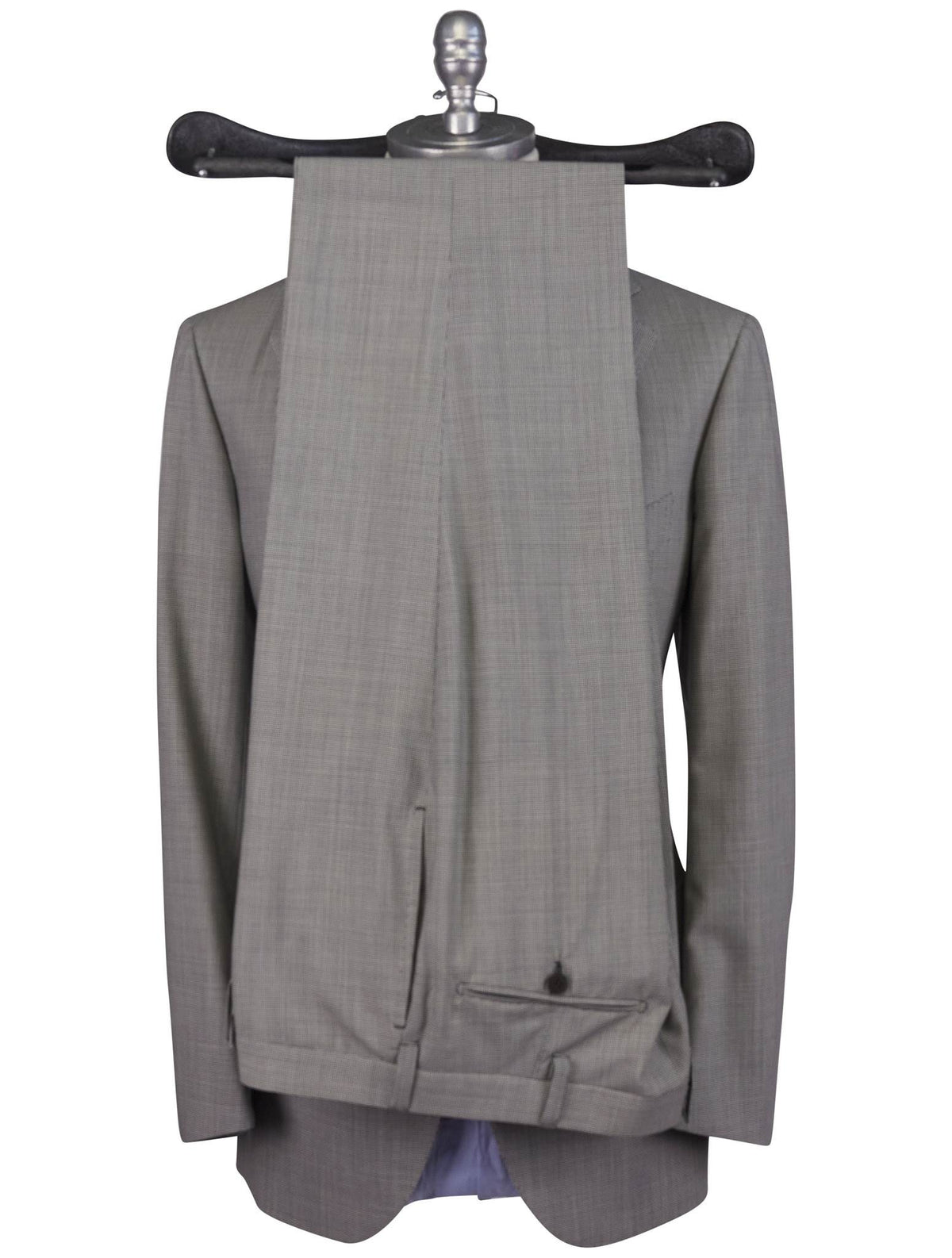 Cesare Attolini Black White Wool 130'S Suit