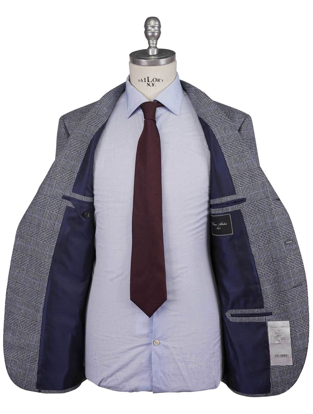 Cesare Attolini Gray Wool Linen Silk Suit