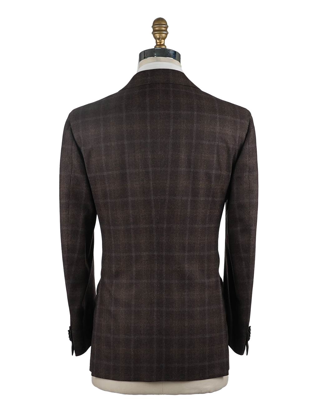 Cesare Attolini Brown Blue Wool 120's Cashmere Suit