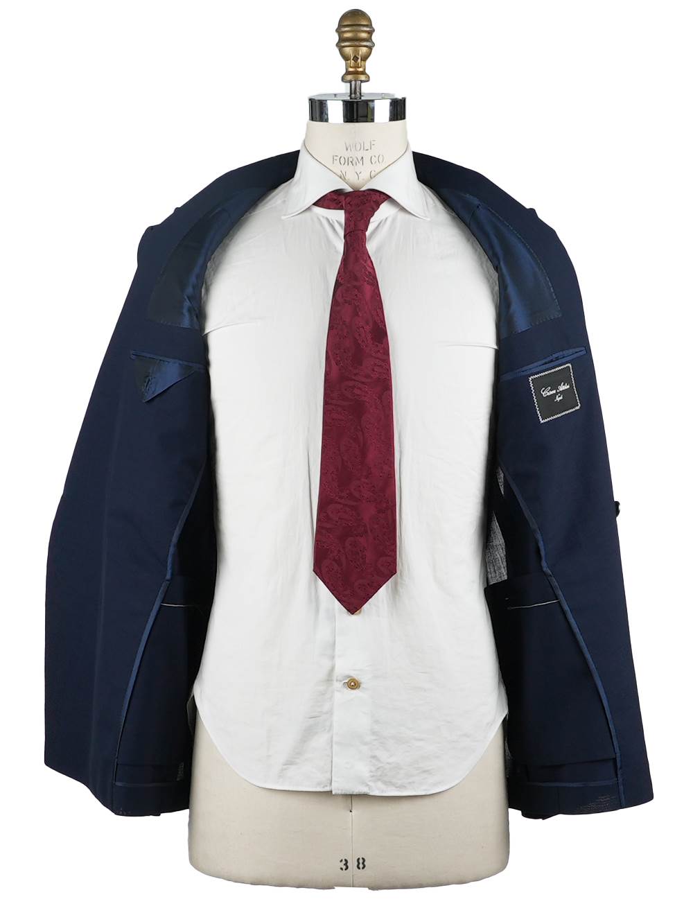 Cesare Attolini Blue Wool Mohair Suit