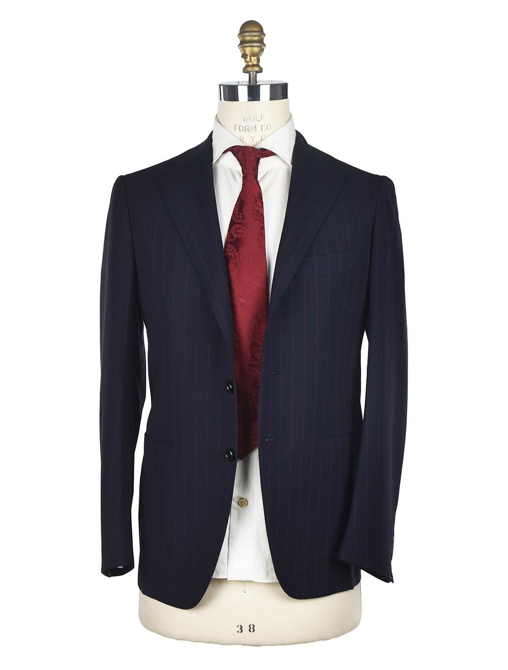 Cesare Attolini Cesare Attolini Blue Red Wool Suit Blue / Red 000