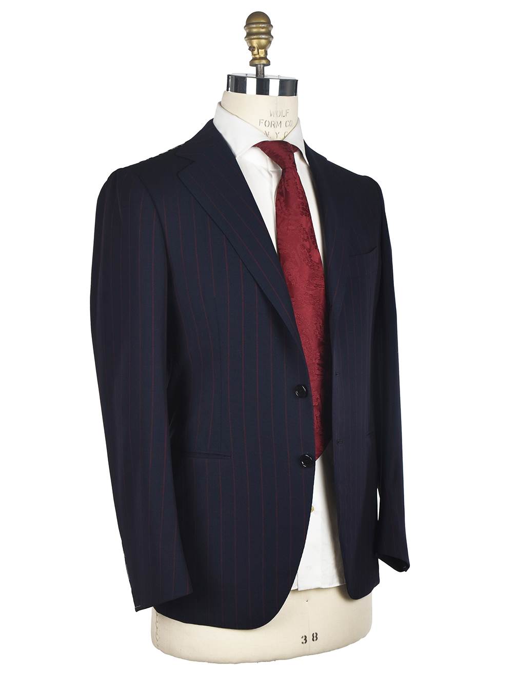 Cesare Attolini Cesare Attolini Blue Red Wool Suit Blue / Red 001
