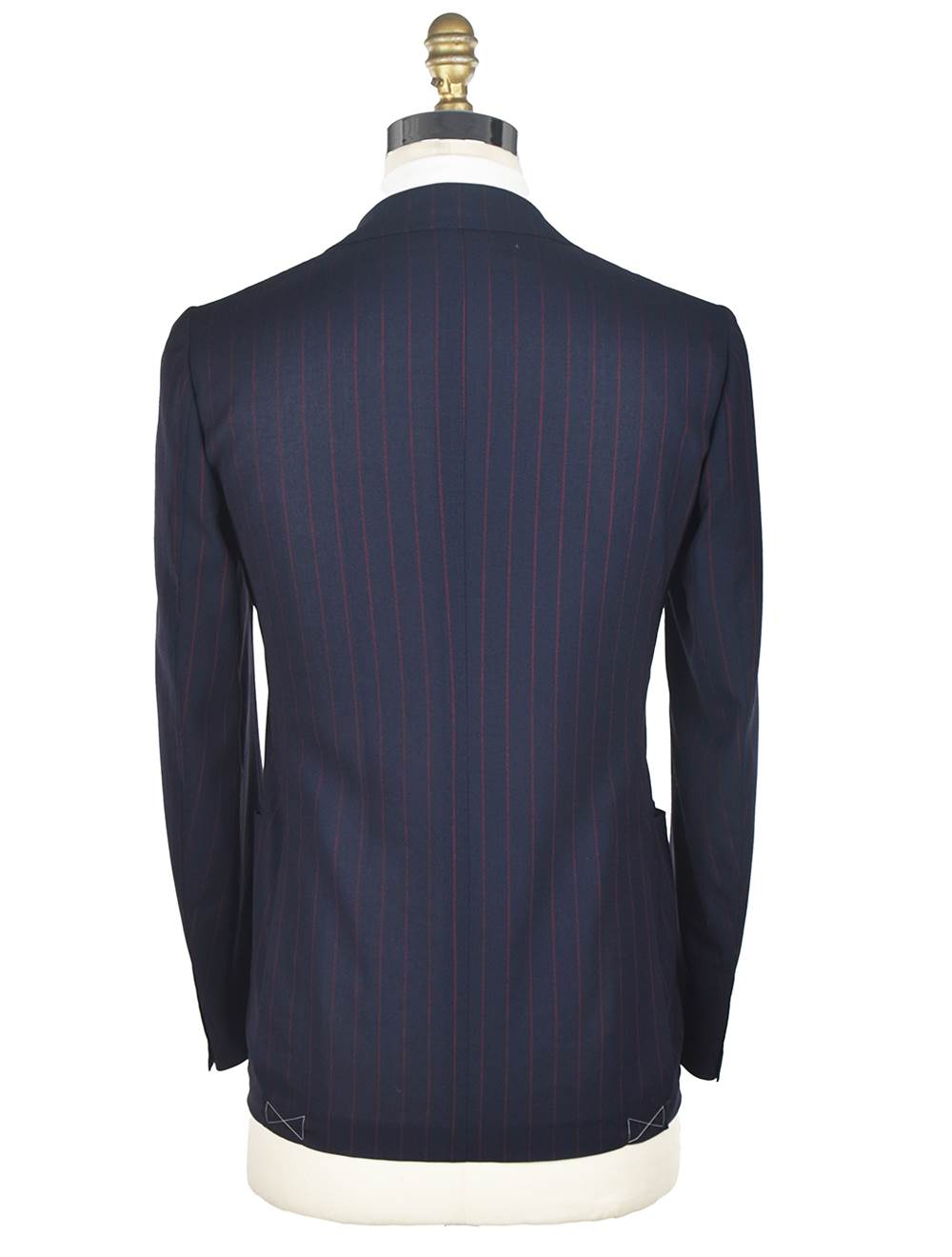 Cesare Attolini Blue Red Wool Suit