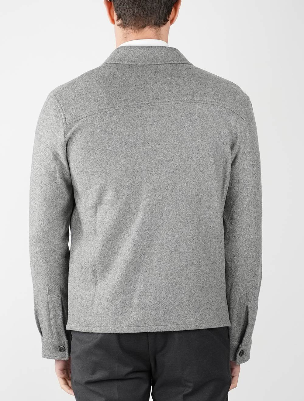 Marco Pescarolo Gray Cashmere Ea Coat