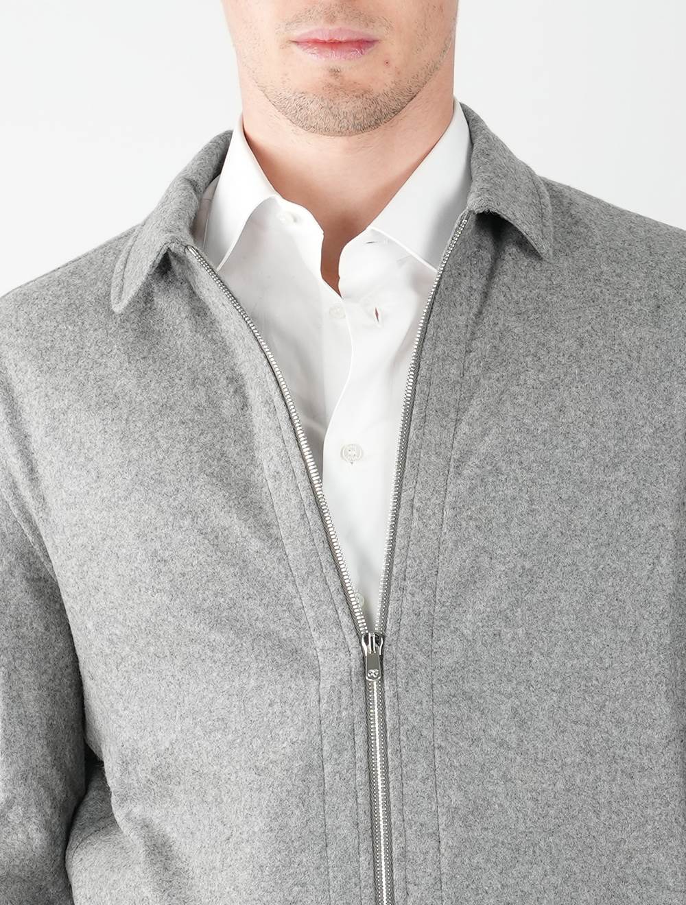 Marco Pescarolo Gray Cashmere Ea Coat